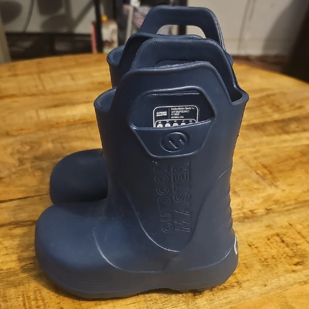 Oudoor MASTER‎ Kids Blue RAIN Boots LIGHT WEIGHT SIZE 6